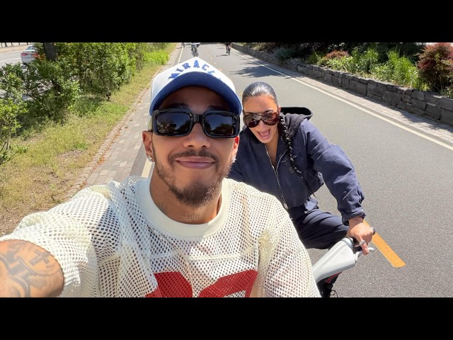 Kim Kardashian SCARES Herself Nearly Crashing Into Lewis Hamilton on Romantic Bike Date