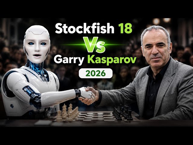 Stockfish 18 Dominates Garry Kasparov Using a Brilliant Positional Rook Sacrifice Strategy