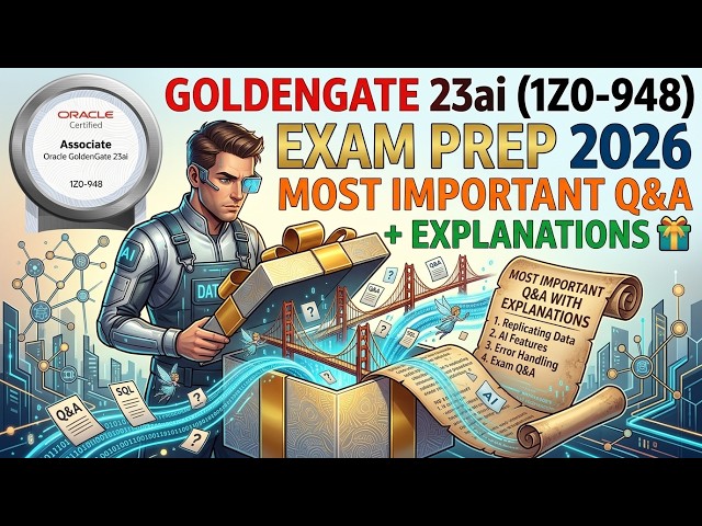 Oracle GoldenGate 23ai 1Z0 948 Certification Exam  Most Important Questions & Free Study Guide 2026