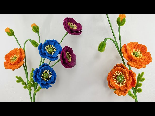 How to Make Beautiful Pipe Cleaner Flower | diy fuzzy wire flowers tutorial | DIY crafts easy