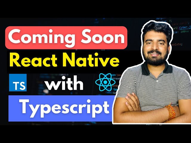 React Native With Typescript  ✅ | COMING SOON | Engineer Codewala