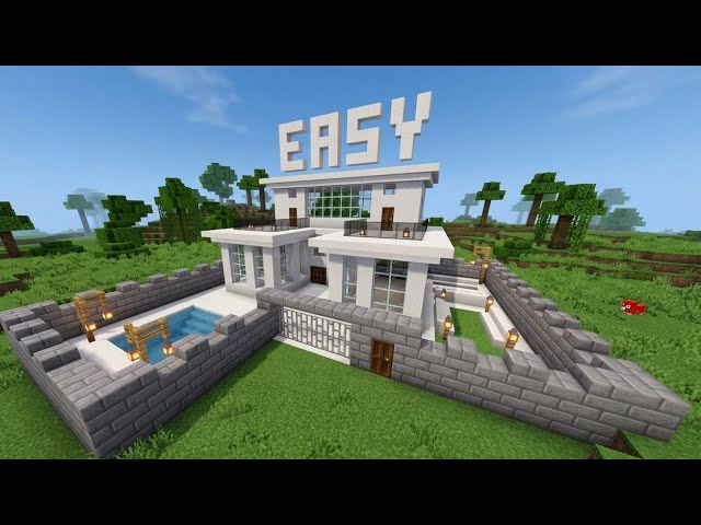 Minecraft: How to Build a Modern House 🏡Tutorial (Step by Step)