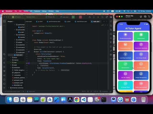 AI Tutor Agent Flutter App | Math Solver, Homework Helper & AI Study Assistant
