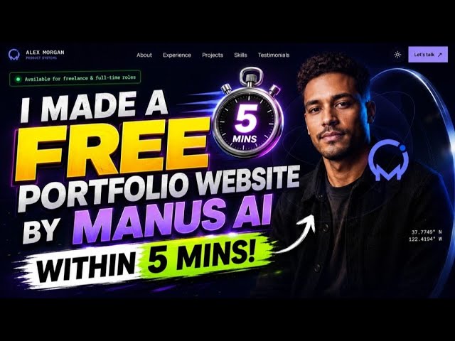 Full Portfolio Website Design & Build with Manus AI (MIND BLOWING Results)