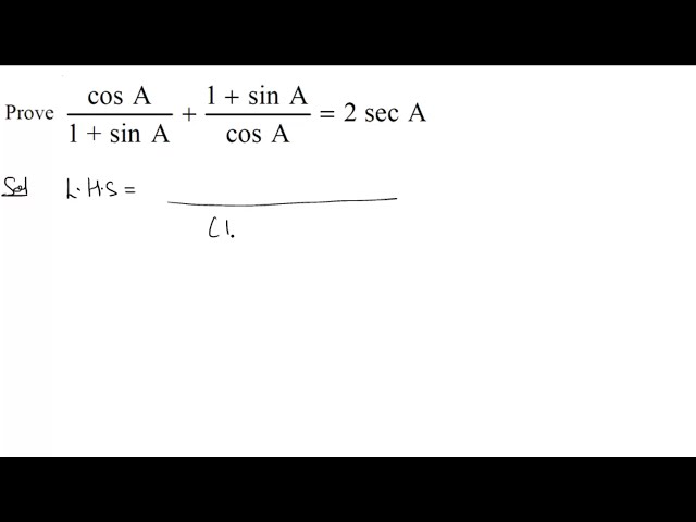 Trigonometric Identities | BQ05 | Class 10th [Hindi]