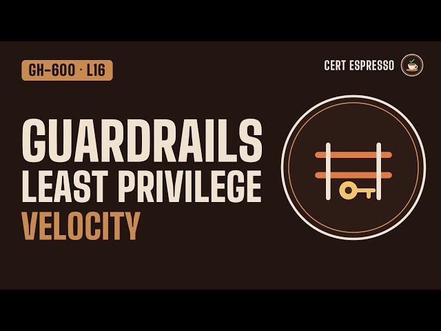 GH-600 Lesson 16: Guardrails and Least Privilege | Rulesets, Hooks, Environments, Velocity