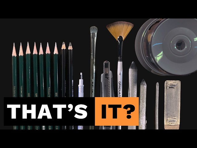 The Only Tools I Use For Hyperreal Drawing