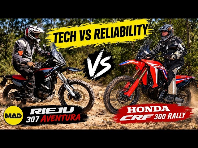 Honda CRF 300 Rally vs Rieju 307 Aventura! Only one winner!