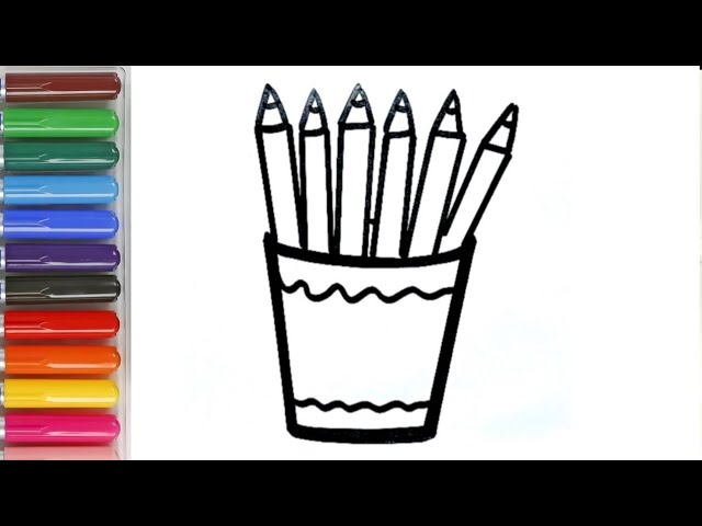 Easy drawing for kids | Kids Learning video | pen box drawing | Coloring Painting | Toddlers video