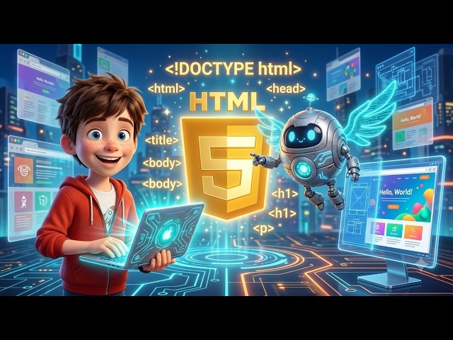 Learn HTML in 15 Minutes 🚀 | HTML for Absolute Beginners