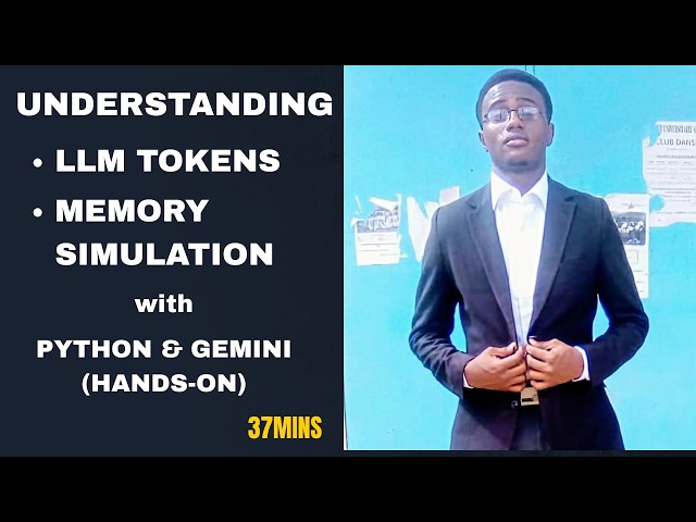 Understanding LLM Tokens and Memory with Python & Gemini API (Hands-On)