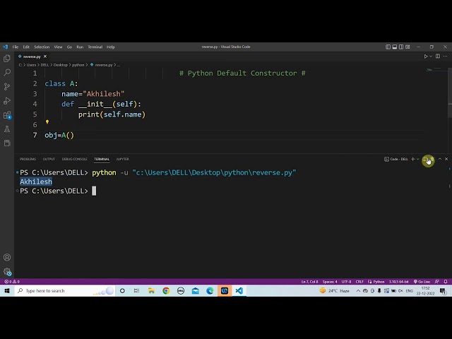 Default Constructor in Python | Python OOP Tutorial for Beginners | init Method  @NextGen97