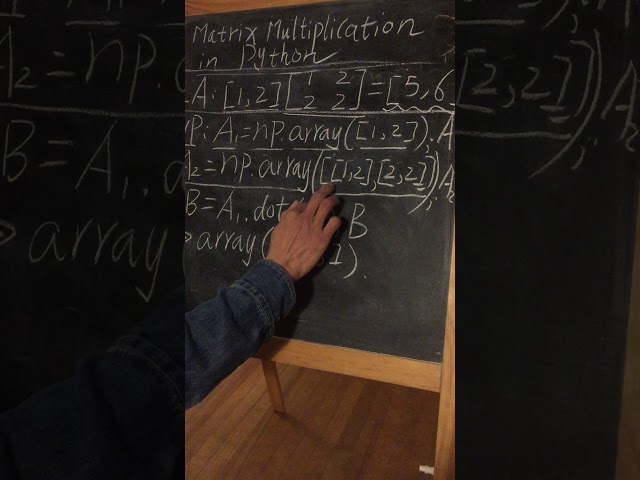 Matrix Multiplication in Python