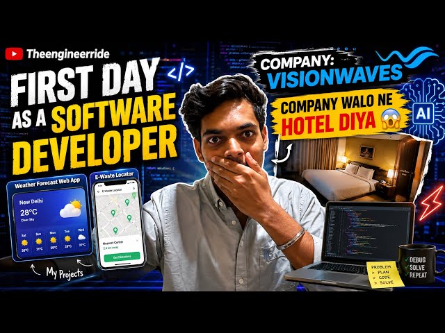 🚀 My First Day as a Software Developer at VisionWaves! 😱