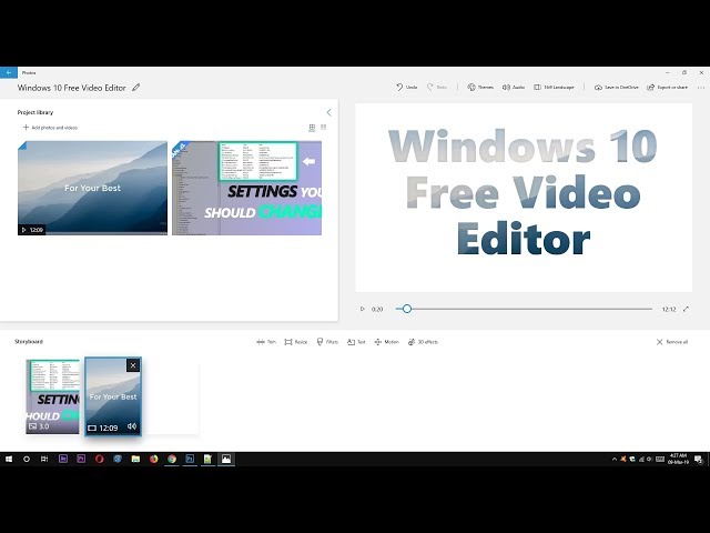 How to Use Windows 10 Free Video Editor - Free Video Editing Software