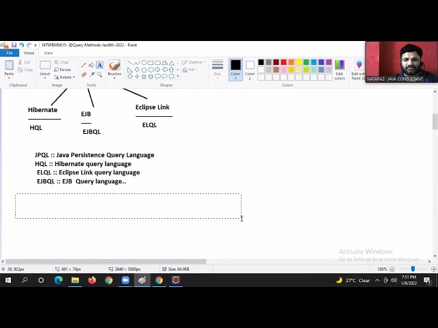 96 NTSPBMS615 @Query Methods   Jan 8th 2022