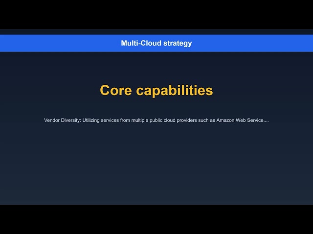 Multi-Cloud strategy Explained