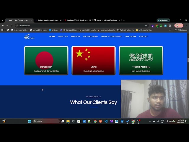 Alamin | Full-Stack Developer Introduction & recent work Demo