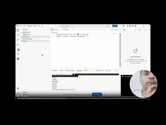 Loops in Python? For loop