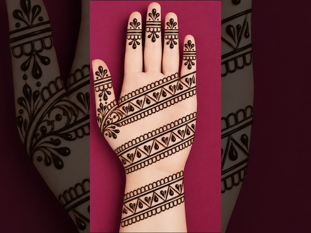 Very beautiful simple mehndi design|mehndi design|mehandi design|mehandi|beginners mehndi design|