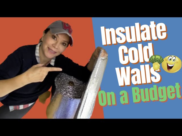 $$ HOW TO INSULATE EXISTING COLD WALLS ON A BUDGET DIY $$ Stop Loosing Heat and Start Saving Money!!