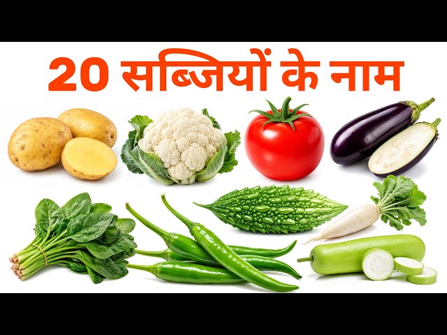 Vegetable Names in English and Hindi | Learn Vegetable Names for Kids | Mantu Study Class