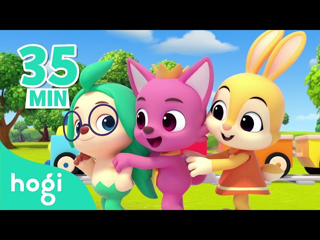 BEST SONGS of the MONTH 💗｜Color Trains + More｜Rhymes for Kids｜Kids Songs｜Pinkfong & Hogi