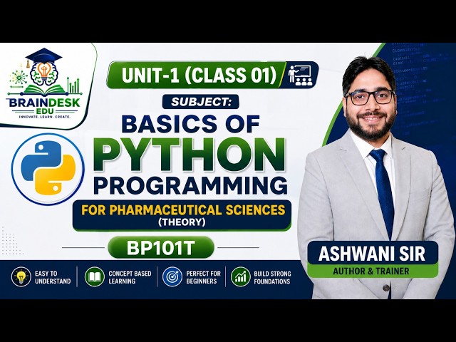 Python Programming || IDE vs Text Editor || Variables in Python || Type Casting || BP101T