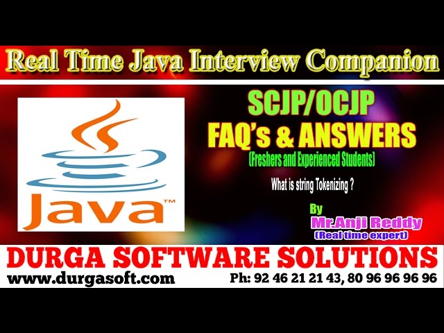 Java Interview Companion|java| What is string Tokenizing?
