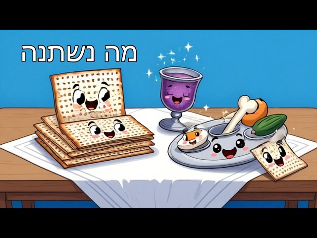Mah Nishtanah | Passover Song for Kids (The Four Questions – Pesach Seder)