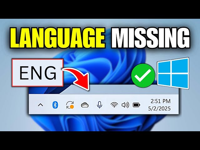 How To Fix Language Bar Missing From Taskbar in Windows 11