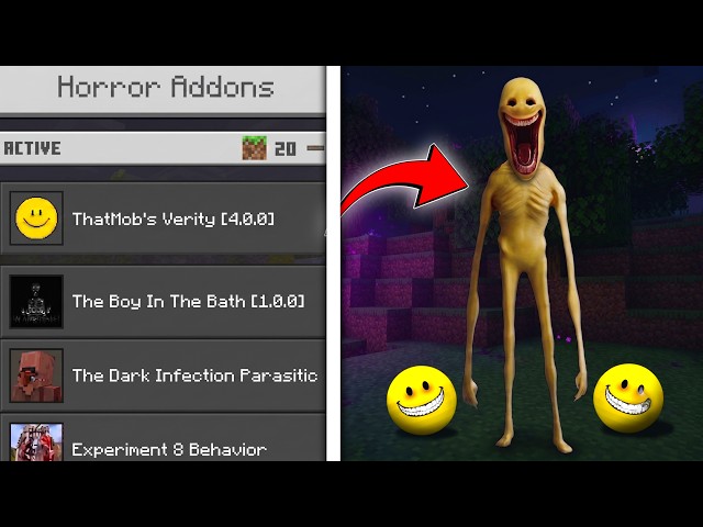 Top 20 BEST HORROR Addons for Minecraft Bedrock/Pocket Edition 👻