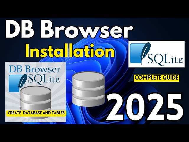 How to install DB Browser for SQLite on Windows 10/11 [ 2025 ] Create Database, Table in SQL