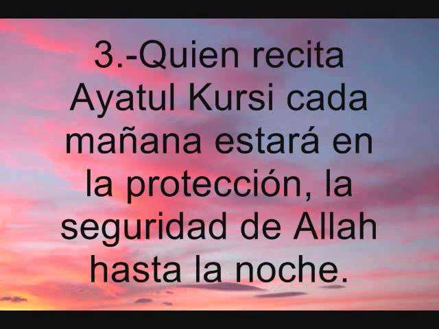 Ayat al Kursi y sus beneficios
