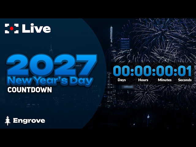 [LIVE] 2027 New Year's Day Countdown