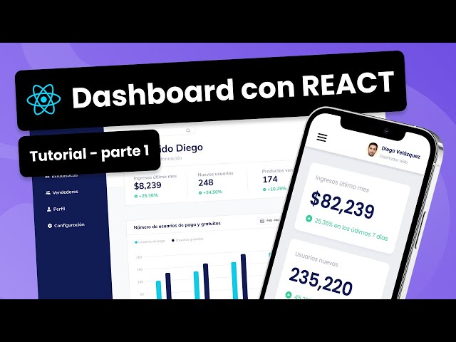 Como crear un Sidebar Dashboard en React - Tutorial español Parte 1