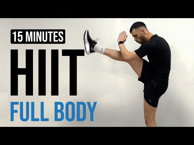15 Minute Intense HIIT Workout For Fat Burn & Cardio - No Equipment, No Repeat, Home Workout