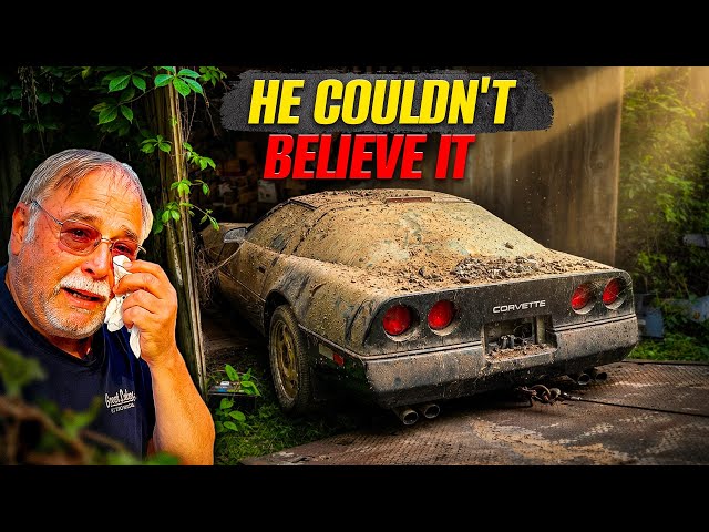 Grandpa Cries Seeing His Corvette Cleaned For The First Time in 25 Years!