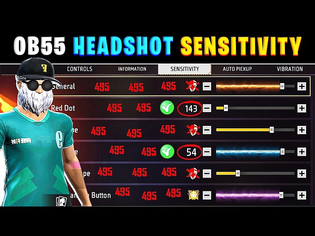 OB55Update sensitivity 🔥 || Free fire headshot setting in tamil || After update headshot sensitivity