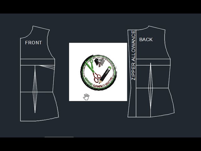 AutoCad Fashion and Design Pattern drafting for beginners. Sewing Drawing Pattern Using AutoCAD.