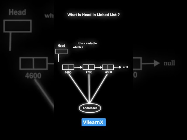 What is the Head in a Linked List? | Linked List Basics Explained 💡 | #vilearnx