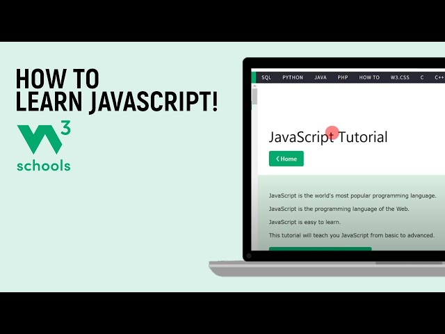 How to learn JavaScript through W3SCHOOLS [easy]