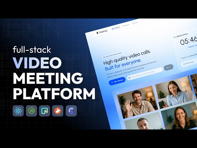 Build a Full Stack Video Meeting App Like Zoom & Google Meet | Complete PERN Stack Project 2026