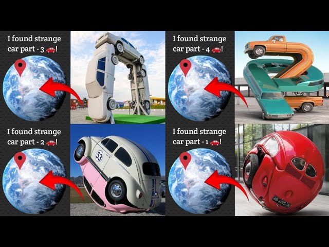 I found top 5 strange cars on Google Maps 🤯😱 | #ddgoogleearth #lifeonearth #googlemaps #earth616 