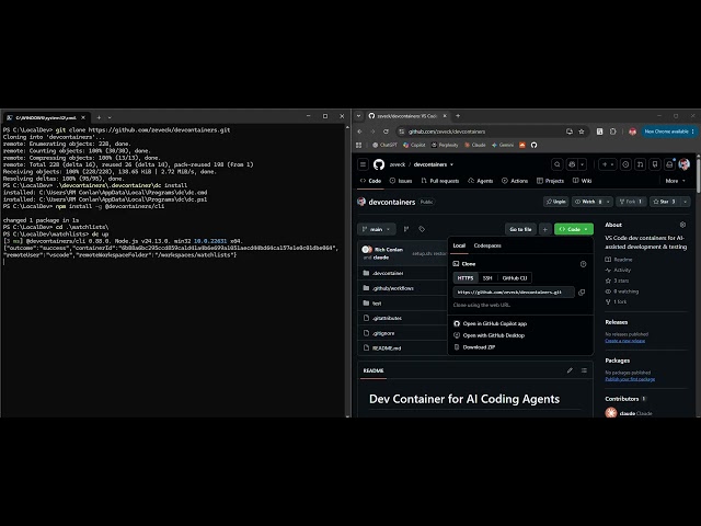 Using devcontainers without Visual Studio Code