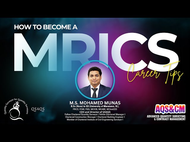 How to Become MRICS | Step-by-Step Guide to RICS Membership | Quantity Surveying Career Tips