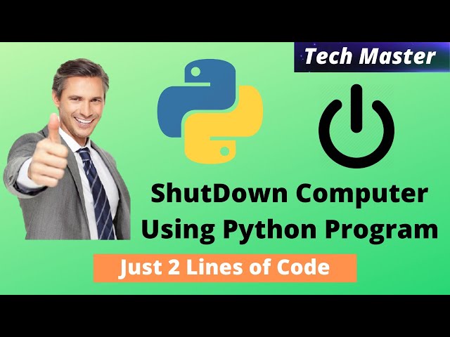 Shutdown PC with Python | Ways to shutdown your pc | how to shutdown pc using python | shutdown |
