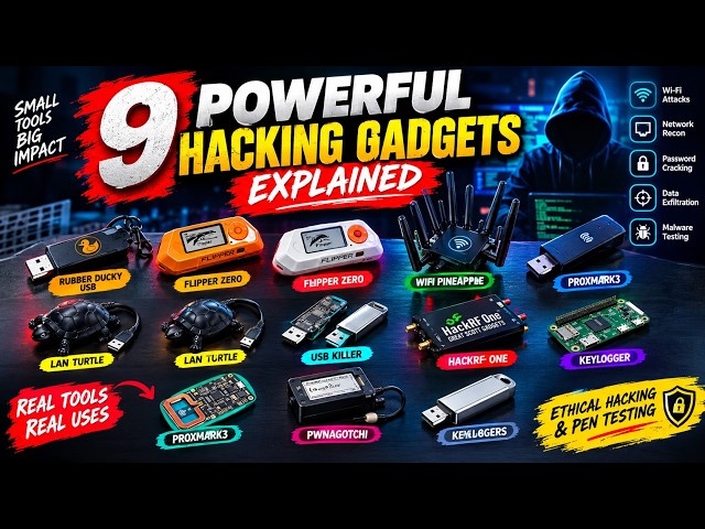 9 Powerful Hacking Gadgets Explained | Ethical Hacking Tools You Should Know