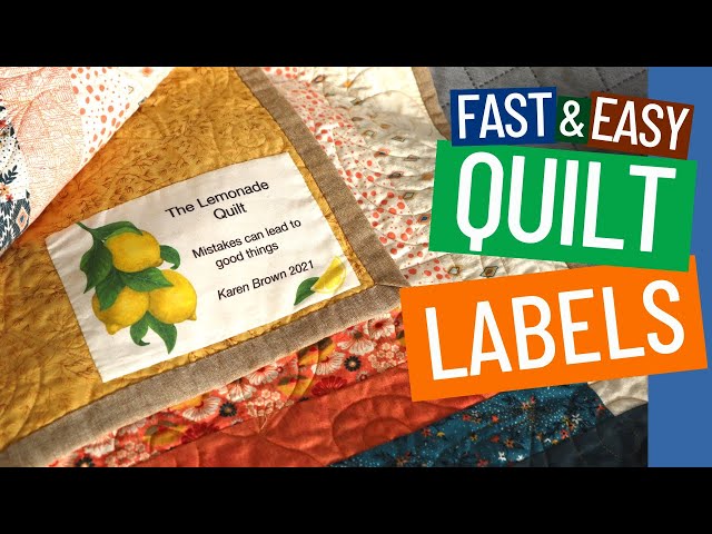 🏷 QUILT LABELS - DO YOU REALLY NEED ONE?