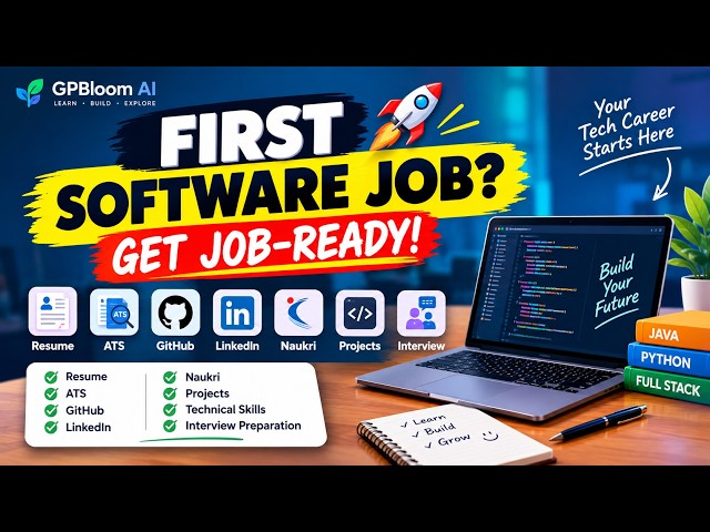 How to Become Job-Ready as a Fresher 🚀 | Resume, ATS, GitHub, LinkedIn & Interview